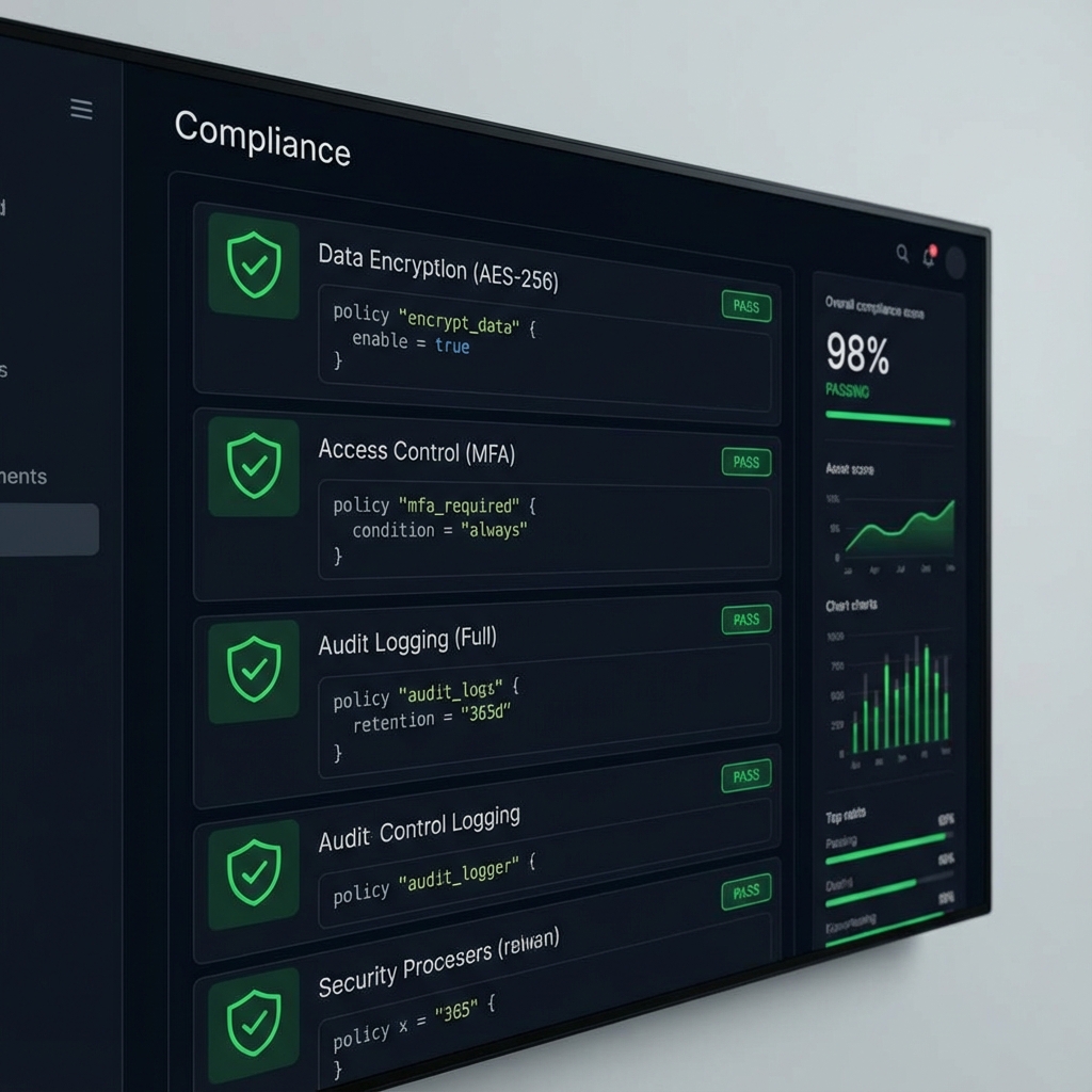Compliance monitoring dashboard